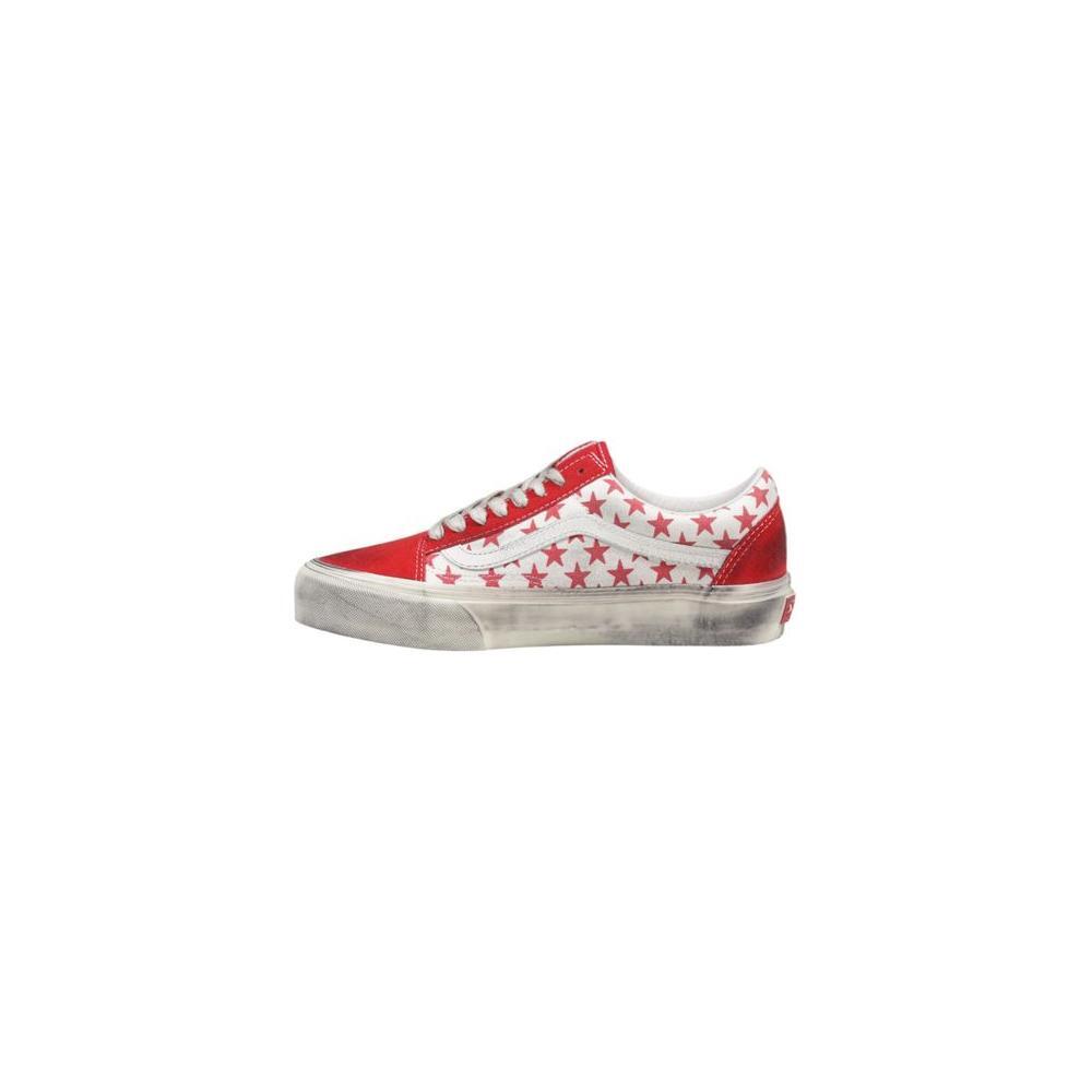 Vans Red Suede Leather Sneaker VA-15781400146-EU36/US6
