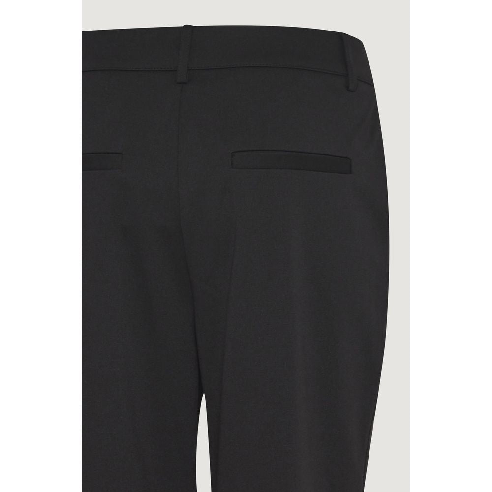 ICHI Black Recycled Polyester Pant IC-13339700009-IT42|M