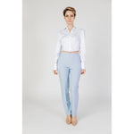 Sandro Ferrone Blue Polyester Pant SA-13496100132-IT46 | L