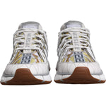Versace White Trigreca Barocco Print Low Top Sneakers Shoes MV6393-36