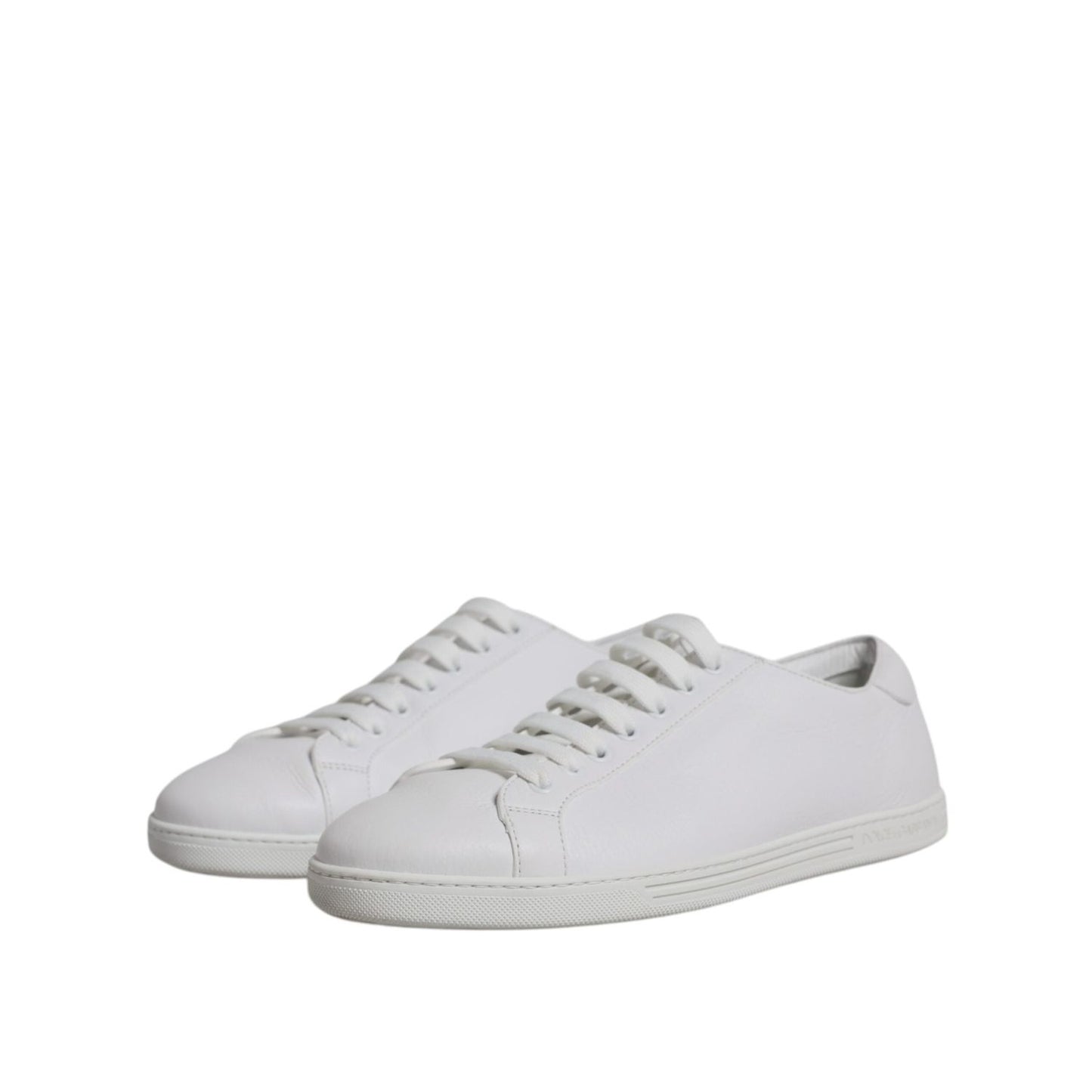 Dolce & Gabbana White Low Top Men Saint Tropez Sneakers Shoes MV7548-45