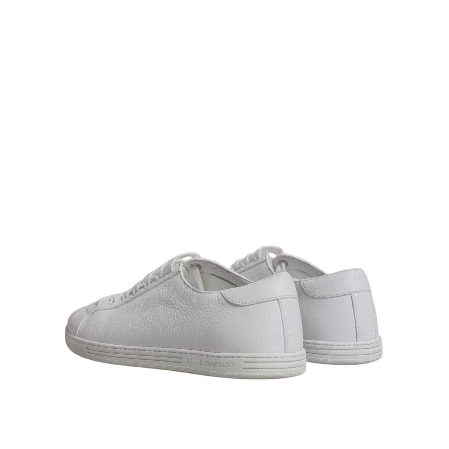 Dolce & Gabbana White Low Top Men Saint Tropez Sneakers Shoes MV7548-45