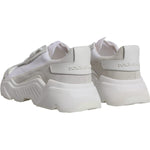 Dolce & Gabbana White Leather Daymaster Low Top Sneakers Shoes MV6426-39