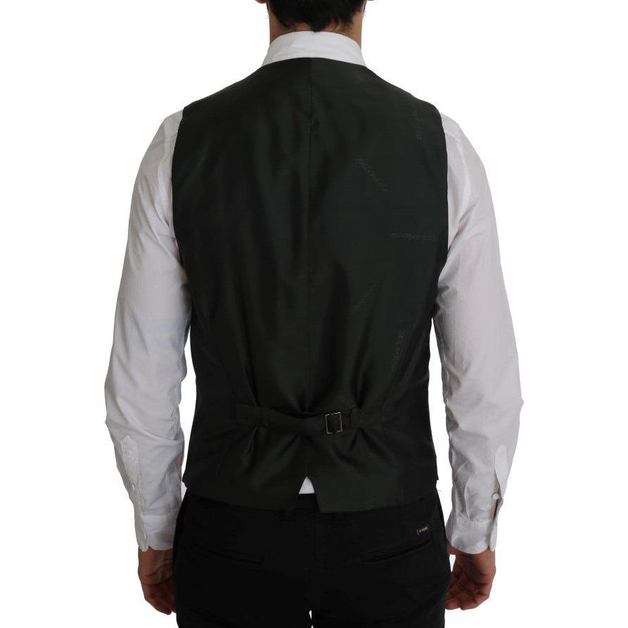Dolce & Gabbana Black STAFF Cotton Striped Vest SIG60344-2