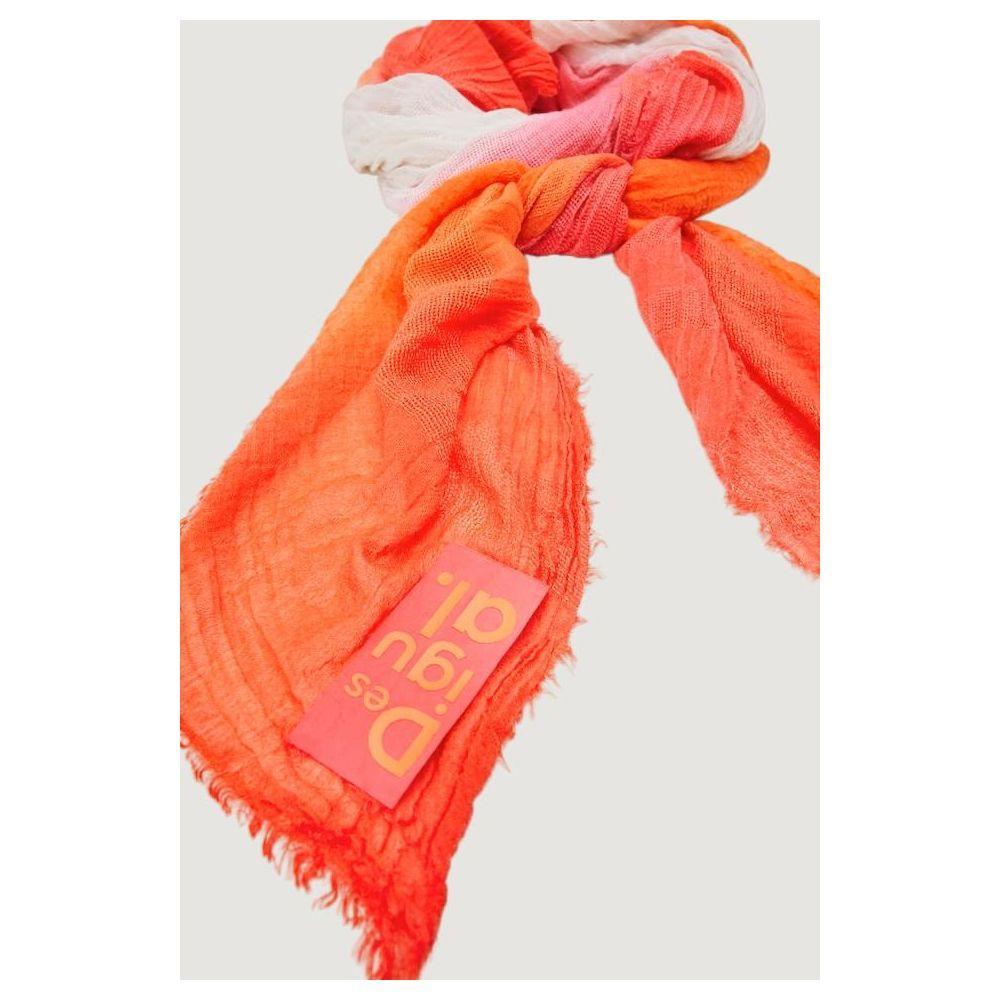 Desigual Orange Polyester Scarf DE-10330600125-ONE SIZE