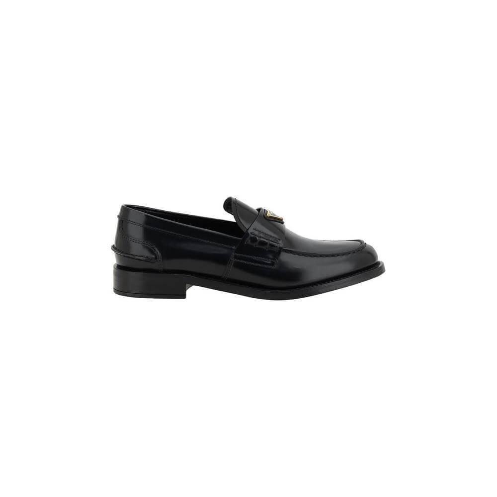 Prada Black Leather Logo Loafers PR1D813NFA020055F0002BB-36.5-FBB-350