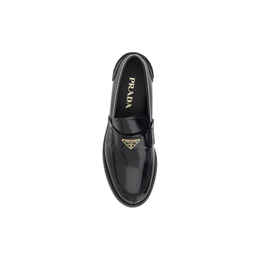 Prada Black Leather Logo Loafers PR1D813NFA020055F0002BB-36.5-FBB-350