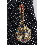 Dolce & Gabbana Black Polka Dot Sicily Crystal Pants BYX1127-1