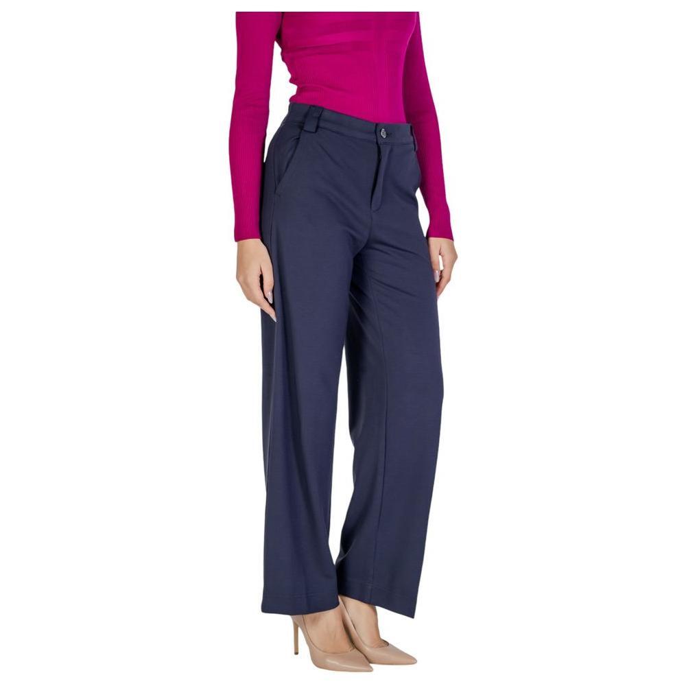 Street One Blue Viscose Pant ST-15622400010-W44 | L30