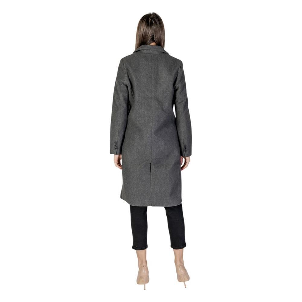 Vero Moda Gray Polyester Coat VE-15966900136-IT42|M