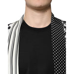 Dolce & Gabbana Black White Polka Dots Silk Men Casual Shirt TSH87343-43