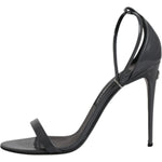 Dolce & Gabbana Grey Leather Ankle Strap Heel Sandals Shoes LA12071-41
