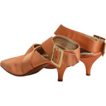Dolce & Gabbana Orange Kitten Heels Slingback Sandals Shoes