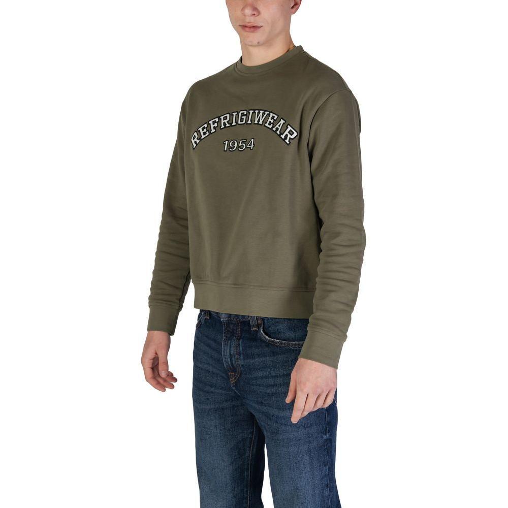 Refrigiwear Green Cotton Sweatshirt RE-15821200149-IT44 | S