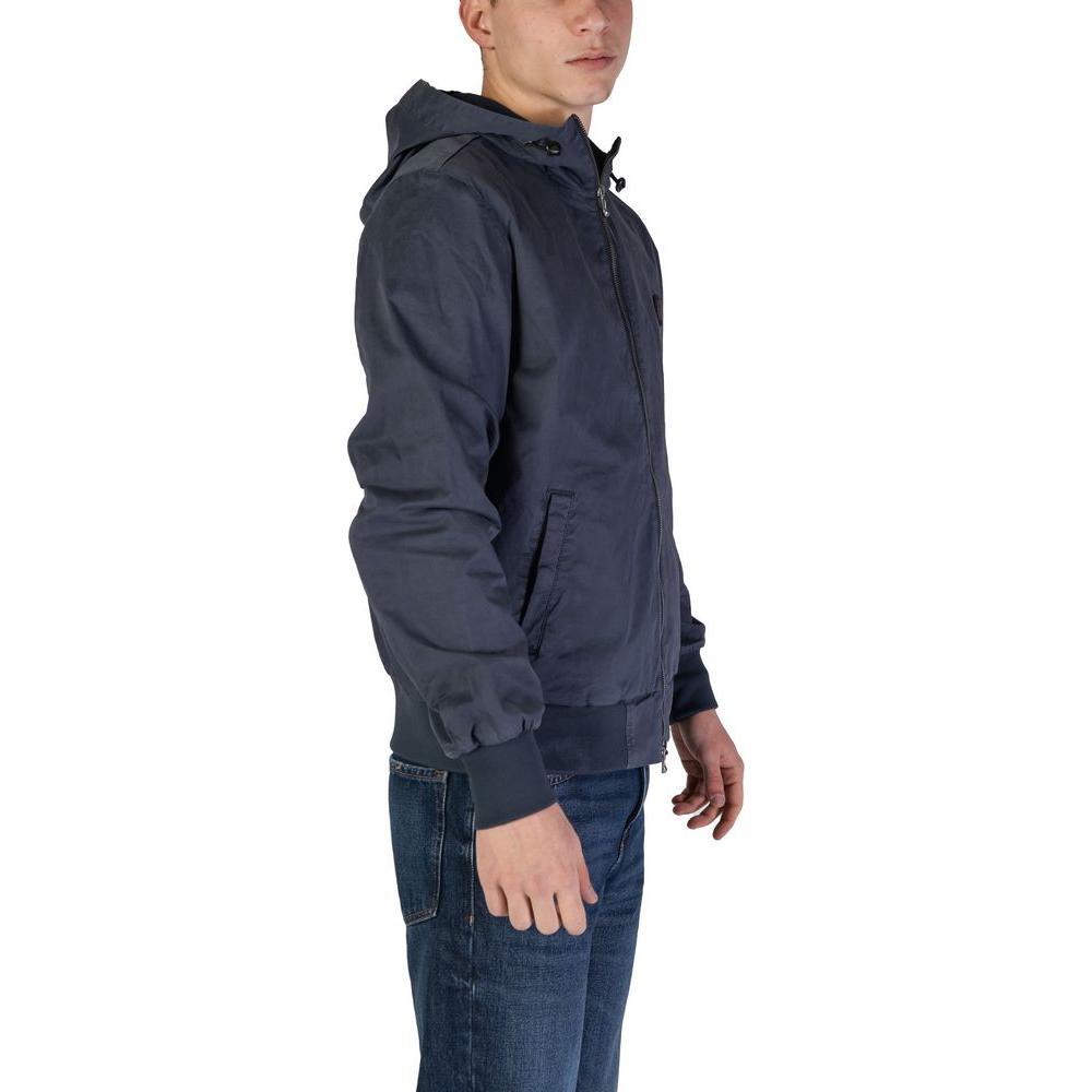 Refrigiwear Blue Cotton Jackets & Coat RE-15821300010-IT44 | S