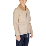 Hydra Clothing Beige Polyester Jackets & Coat HY-15624600127-IT44 | S