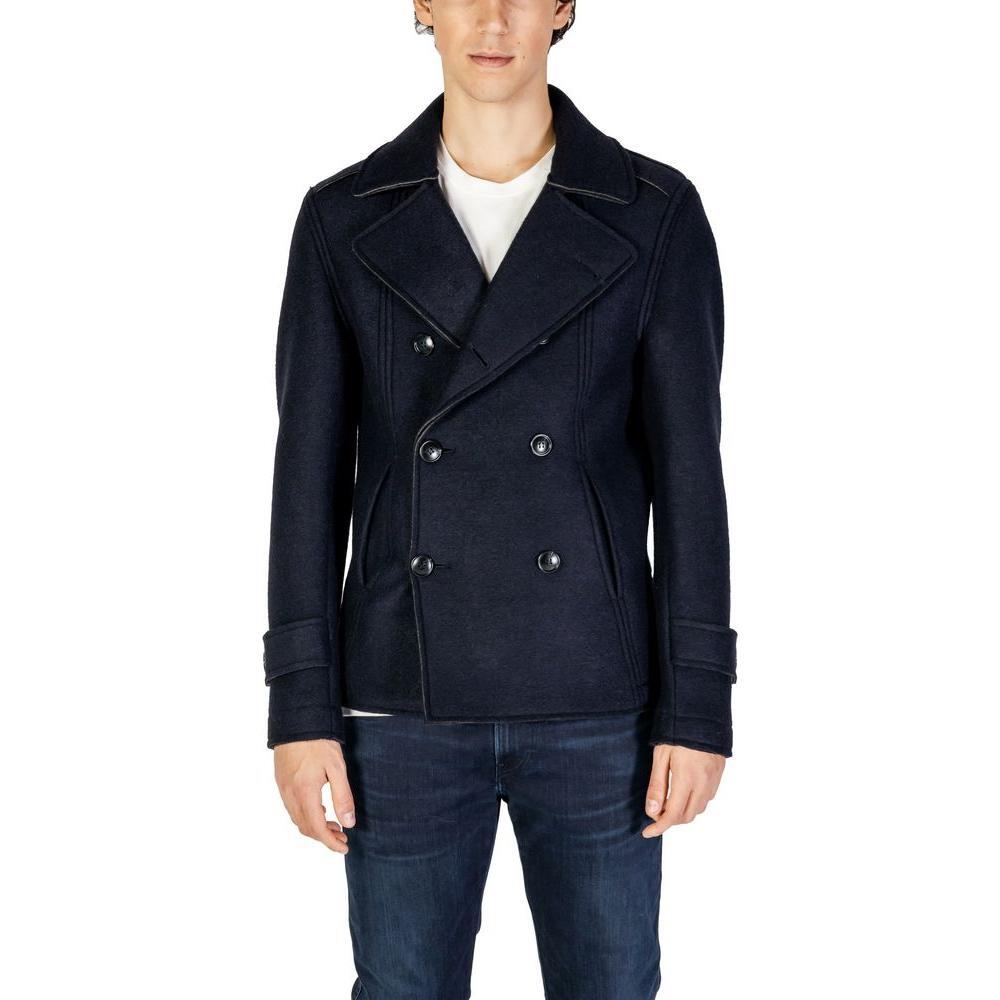 Hydra Clothing Blue Viscose Jackets & Coat HY-15713700128-IT48 | L