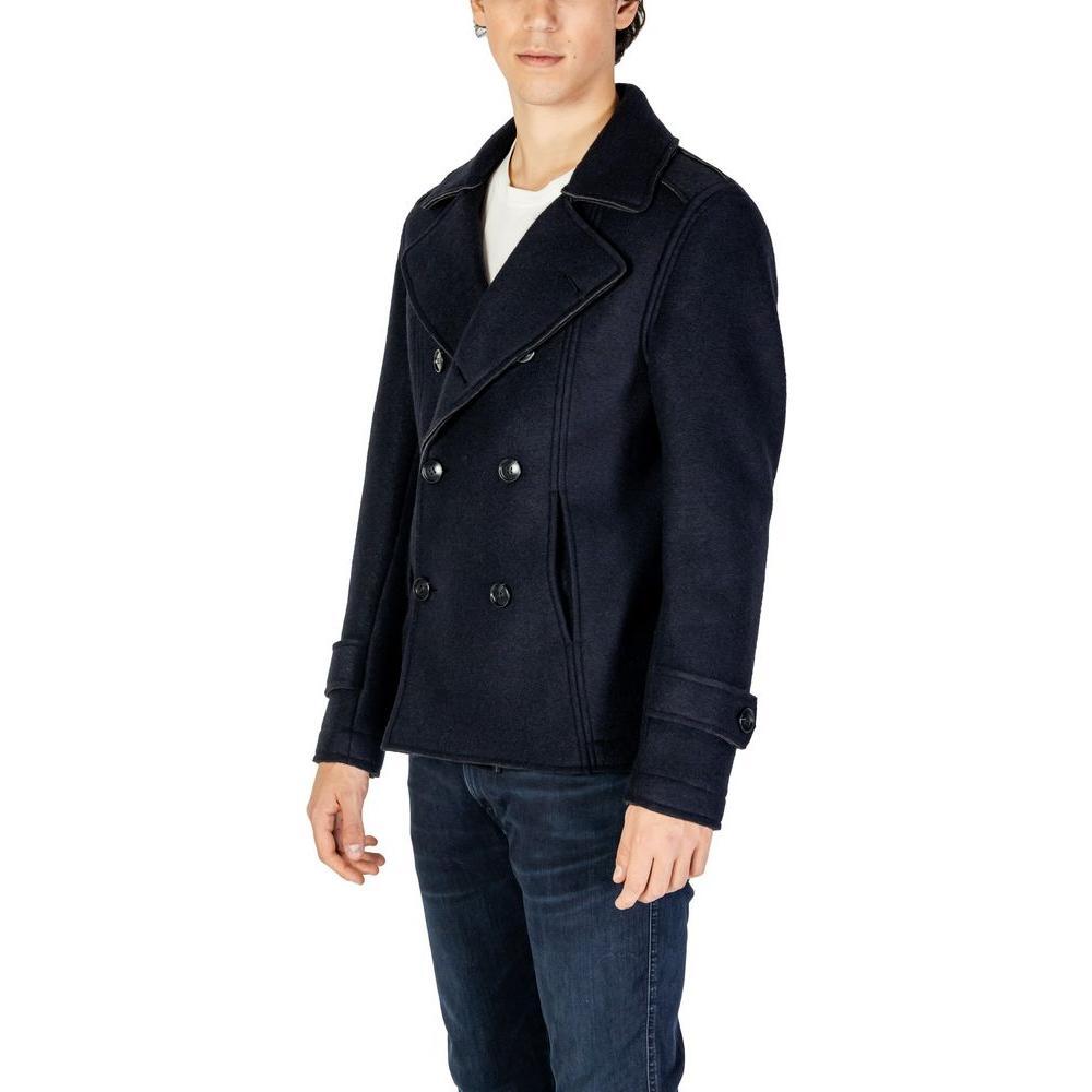 Hydra Clothing Blue Viscose Jackets & Coat HY-15713700128-IT48 | L