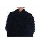 Dolce & Gabbana Black Fringes Wool Pullover Sweater KOS1131#2-1