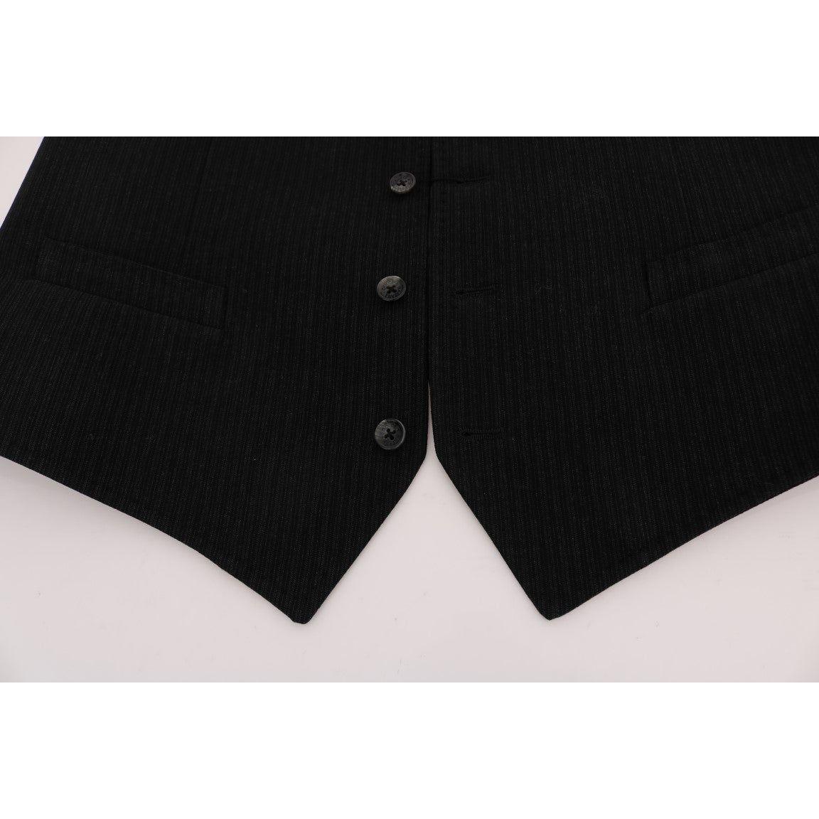 Dolce & Gabbana Black STAFF Cotton Rayon Vest SIG60323-1