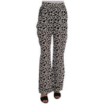 Dolce & Gabbana Black White Polka Dottes Silk Pants BYX1203-1