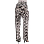 Dolce & Gabbana Black White Polka Dottes Silk Pants BYX1203-1