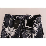 Dolce & Gabbana Gray Banana Leaf Cotton Pants PAN60809-2