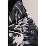 Dolce & Gabbana Gray Banana Leaf Cotton Pants PAN60809-2