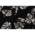 Dolce & Gabbana White Black Leaf Cotton Stretch Slim Pants PAN60812-6