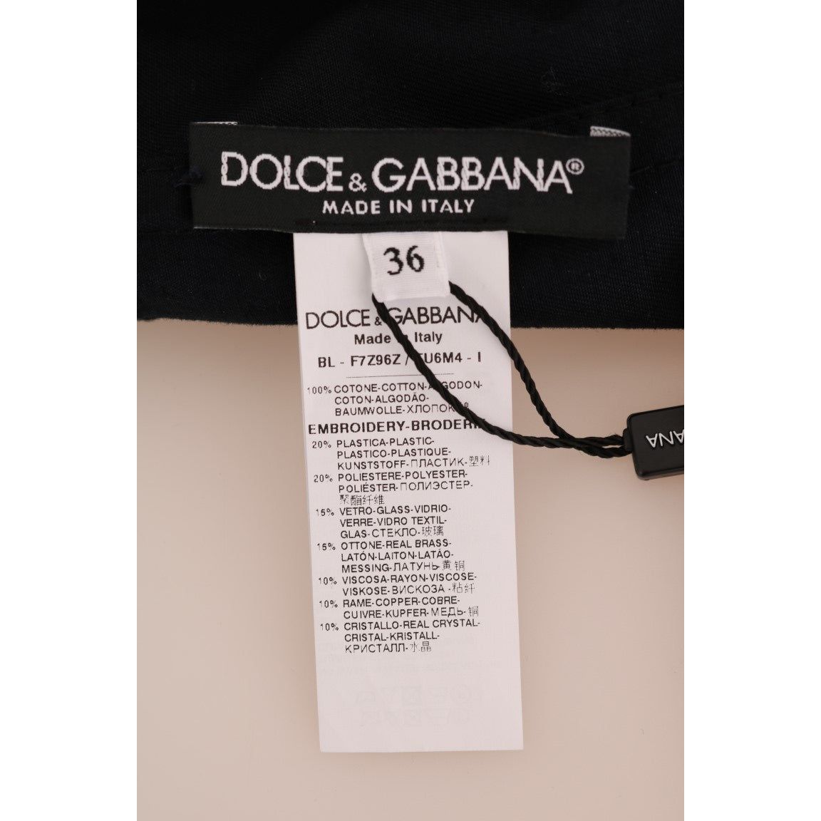 Dolce & Gabbana Blue Crystal MAMMA Sicily Jacket JKT1120-1