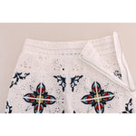 Dolce & Gabbana Mulicolor Majolica Cutout Capri Pants BYX1222-4