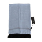 Dolce & Gabbana Blue Silk Polka Dot Scarf MS2252