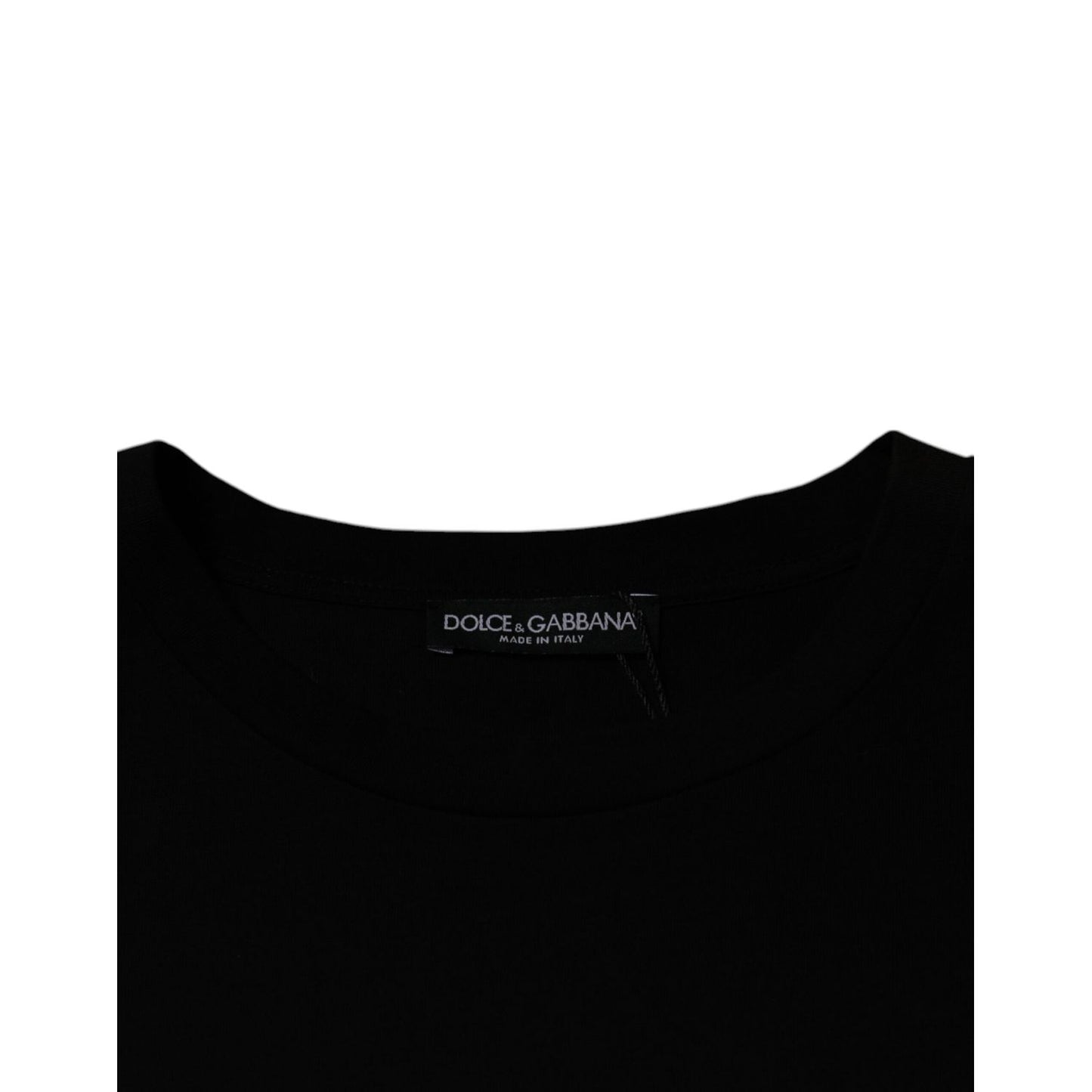 Dolce & Gabbana Black Crew Neck Short Sleeve T-shirt