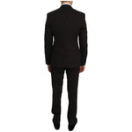 Dolce & Gabbana Brown Wool Crystal Bee Slim Fit MARTINI JKT1233-1