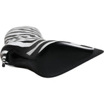 Dolce & Gabbana Black White Zebra Heels High Boots Shoes LA12251-35