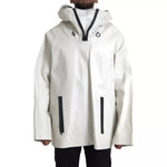 Bottega Veneta White Leather Men Waterproof Jacket Blouson JKT4066-50