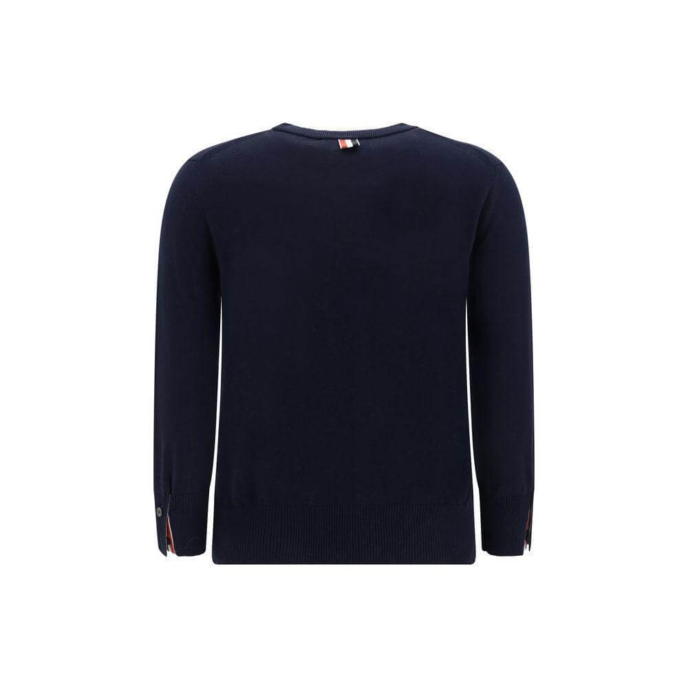 Thom Browne White bands crew neck Sweater TH-FKA487AY3036415-IT44 | L