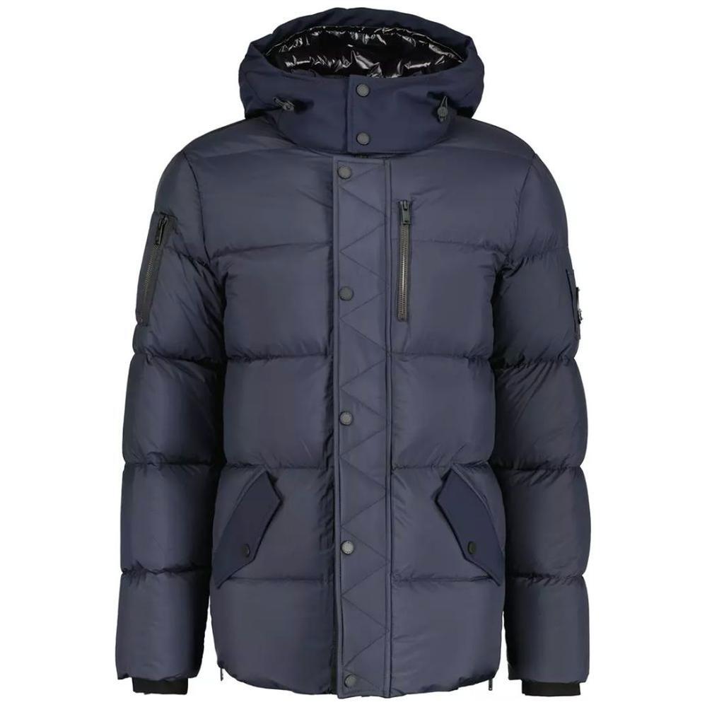 Moose Knuckles Blue Nylon Jacket MO-14450-XL
