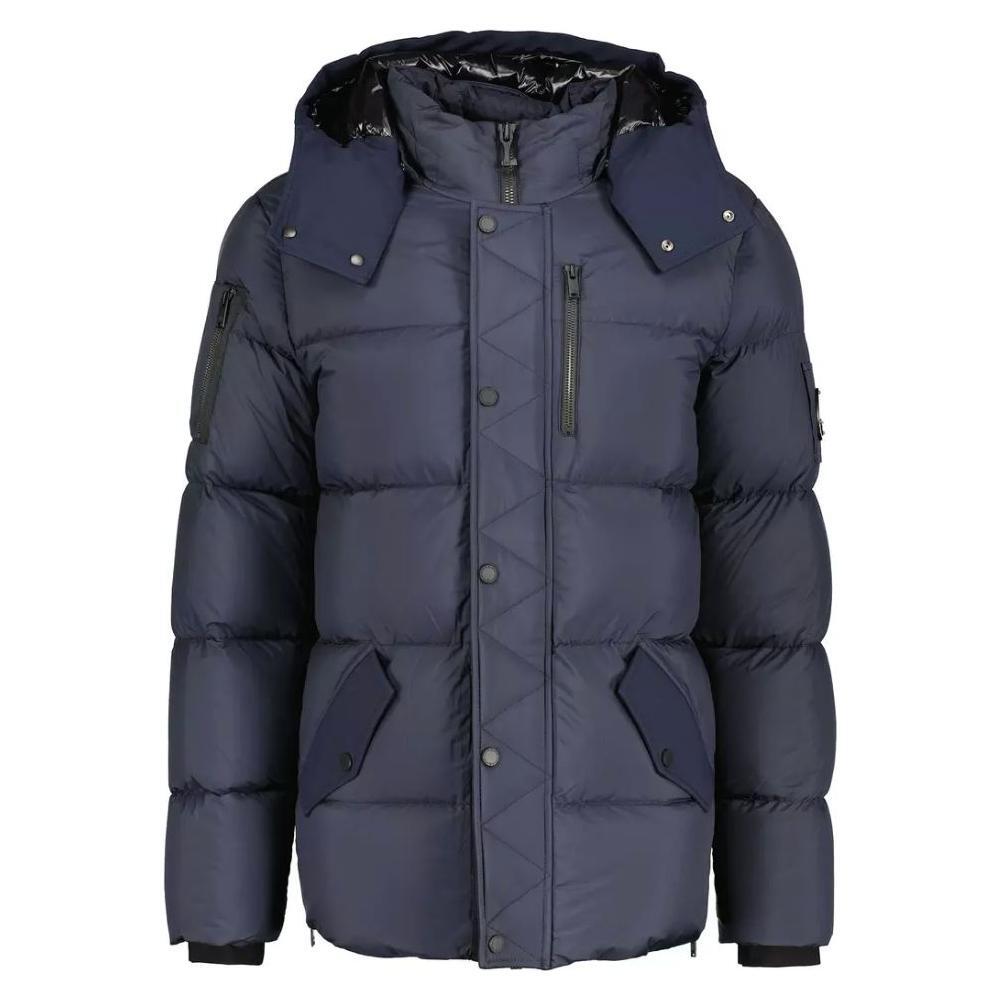 Moose Knuckles Blue Nylon Jacket MO-14450-XL