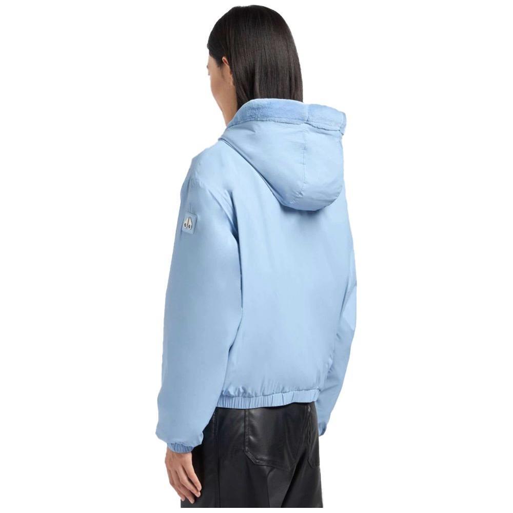 Moose Knuckles Light Blue Nylon Women Jacket MO-14459-S