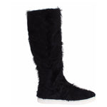 Dolce & Gabbana Black Xiangao Lamb Fur Leather Boots SIG19163-4