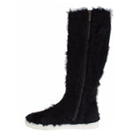Dolce & Gabbana Black Xiangao Lamb Fur Leather Boots SIG19163-4