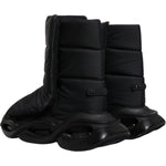Dolce & Gabbana Black Slip On Wave Quilted Sneakers Shoes