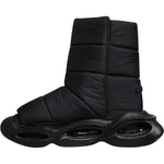 Dolce & Gabbana Black Slip On Wave Quilted Sneakers Shoes