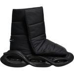 Dolce & Gabbana Black Slip On Wave Quilted Sneakers Shoes