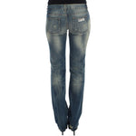 Cavalli Blue Cotton Low Waist Jeans SIG18152-1