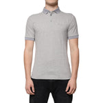 Dolce & Gabbana Gray Collared Short Sleeves Men Polo T-shirt TSH86711-46