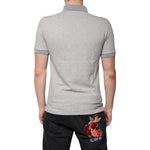 Dolce & Gabbana Gray Collared Short Sleeves Men Polo T-shirt TSH86711-46