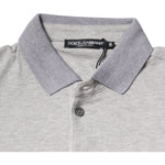 Dolce & Gabbana Gray Collared Short Sleeves Men Polo T-shirt TSH86711-46