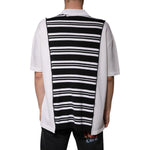 Dolce & Gabbana Black White Stripes Collared Polo T-shirt TSH87243-52